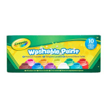 CRAYOLA Washable Paints - Assorted Colours (Pack of 10) | Perfect for Any Arts & Crafts Needs - Easily Washable | Ideal for Kids Aged 3+
