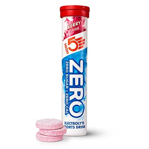 HIGH5 Zero Electrolyte Hydration Tablets with Vitamin C - Berry Flavor, Sugar-Free, 20 Count