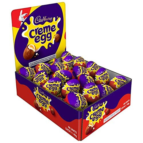 Cadbury Creme Egg (Pack of 48). Easter, Egg Hunt, Thank you Gift, Present, Chocolate Filled Eggs OFFICIAL