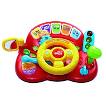 VTech Baby Tiny Tot Driver, Roleplay Steering Wheel for Toddlers, Interactive Driving Toy for Boys and Girls, Pretend Play Toy with Music and Light,