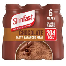 SlimFast Ready To Drink Chocolate Flavour Shake, 6 x 325ml