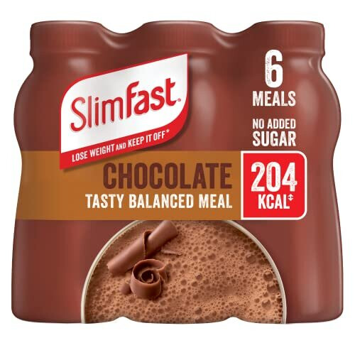 SlimFast SlimFast Ready To Drink Chocolate Flavour Shake, 6 x 325ml