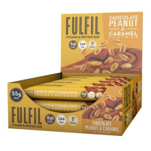 FULFIL Vitamin and Protein Bar Chocolate Peanut & Caramel Flavour, 15 x 55g