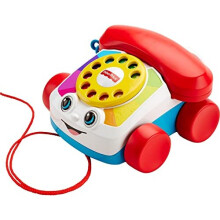 Fisher-Price Chatter Telephone, Infant and Toddler Pull Toy Phone for Walking and Pretend Play, Ages 12 Months+, FGW66