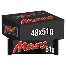 Mars Chocolate Bars, Chocolate, Caramel and Nougat Bars Bulk Box, 48 Packs of 51 g