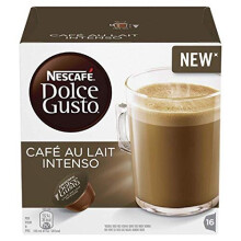 NESCAFÉ Dolce Gusto Café Au Lait Intenso Coffee Pods, 16 Capsules (48 Servings, Pack of 3, Total 48 Capsules)