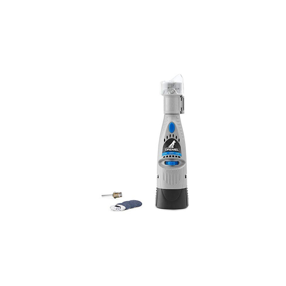 Dremel 7020-PGK Pet Nail Grinder, Quiet Electric Dog Nail File Care Set with 4 Sanding Discs, Safe Alternative to Dog Nail Clippers and Trimmers ,Grey