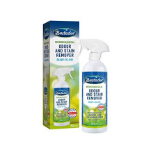 Bactador Odour and Stain Remover Spray 750ml - Biological enzyme cleaner as a ready-to-use solution against sweat, cat urine, dog urine, animal odors