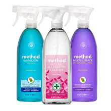 Method Mixed Pack Spray All Purpose Cleaner , Surface Cleaner & Bathroom Cleaner Set of 3 Bottles