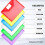 LEOBRO Plastic Wallets A4, 12 Pack A4 Folders 6 Colours, Document Wallets Folders with Pocket, Document Folder with Snap Button and 20 White Label 8