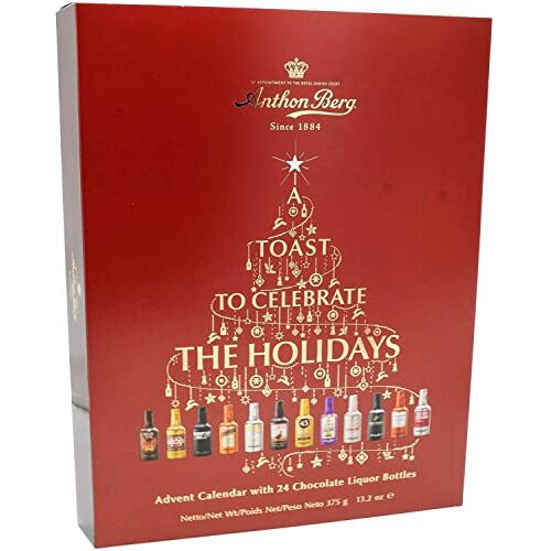 Anthon Berg Chocolate Liqueurs Advent Calendar with Famous Liqueur