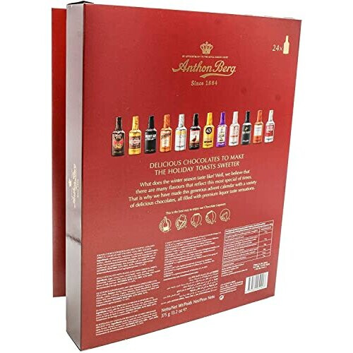 Anthon Berg Chocolate Liqueurs Advent Calendar with Famous Liqueur
