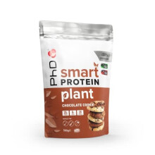 Phd Smart Plant High-Protein Vegan Shake - Choc Cookie, Versatile for Shakes, Baking & Desserts, Less than 1g Sugar,