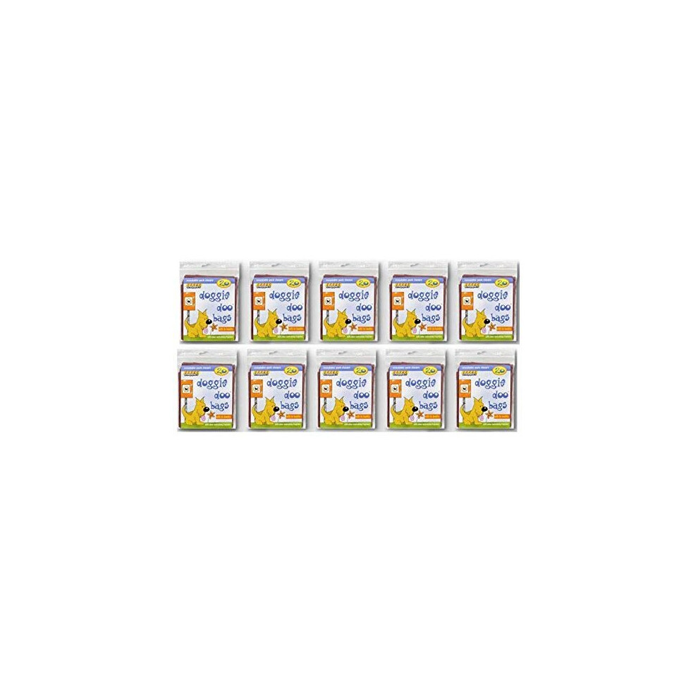 Snappies Doggie Doo Tidy Up Bags 10 X 20Pack, 200 Fragranced Bags,