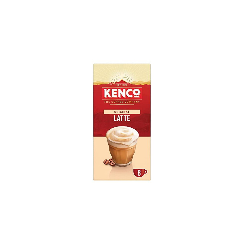 Kenco Latte Instant Coffee Sachets X8 (Pack Of 5, Total 40 Sachets)