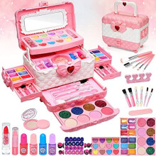 Kids Makeup Sets For Girls - Children Makeup Sets For Girls Washable Make Up Set, Childrens Princess Play Games Toys Presents, Little Girl Birthday