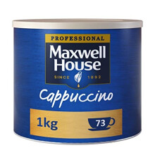 Maxwell House Cappuccino Instant Coffee - Tin 1kg (Pack of 1)