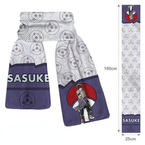 (B) NEW'C Naruto Pattern Scarf Warm Winter Neck Shawl Wrap