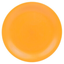 (Orange) 6 Pcs Unbreakable Reusable Coloured Plastic Dinner Plates Kids Party Tableware