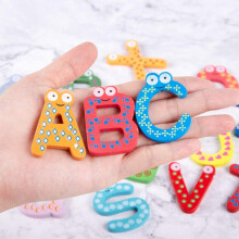 Baby toys 26pcs Letters Kids Wooden Alphabet Fridge Magnet Child Educational
