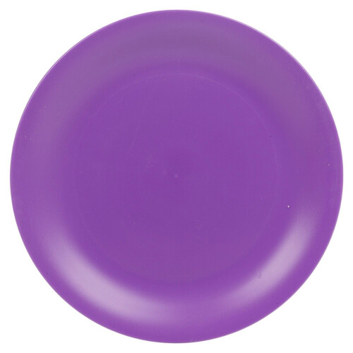 URBN-CHEF (Purple) 6 Pcs Unbreakable Reusable Coloured Plastic Dinner Plates Kids Party Tableware