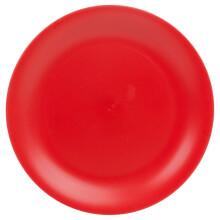 (Red) 6 Pcs Unbreakable Reusable Coloured Plastic Dinner Plates Kids Party Tableware