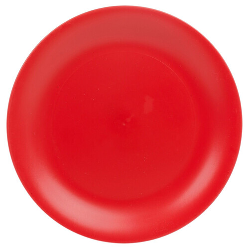 URBN-CHEF (Red) 6 Pcs Unbreakable Reusable Coloured Plastic Dinner Plates Kids Party Tableware