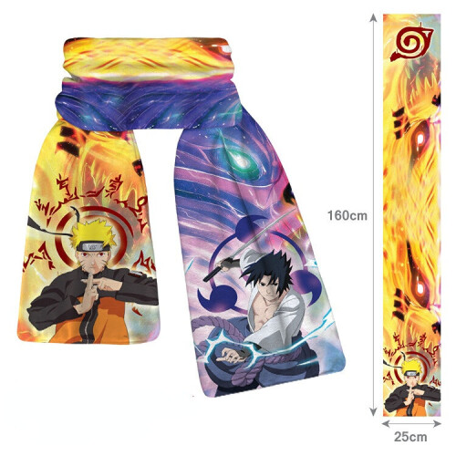 (J) NEW'C Naruto Pattern Scarf Warm Winter Neck Shawl Wrap