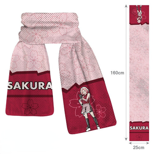 (R) NEW'C Naruto Pattern Scarf Warm Winter Neck Shawl Wrap