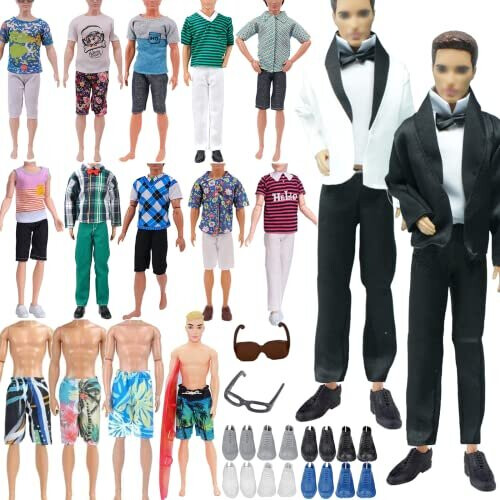 Barbie & Ken Fashion Pack, Set with Doll Clothes & Accessories for Each  Doll, Tropical (2 Outfits)