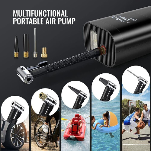 150PSI 6000mAh ψηφιακό αυτοκίνητο ποδήλατο φουσκωτή αντλία αέρα συμπιεστή ελαστικών USB 1