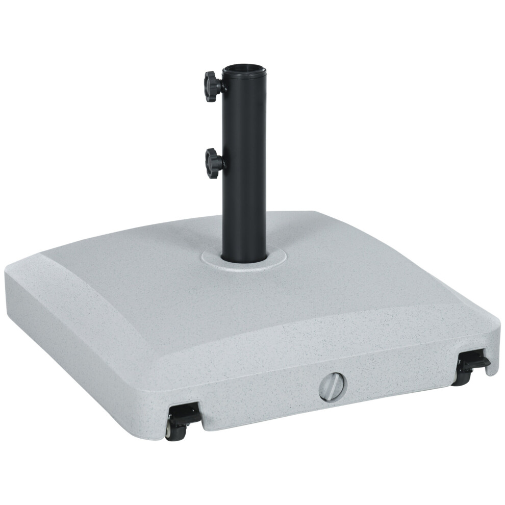 Outsunny Water or Sand Filled Outdoor Market Umbrella Base Stand