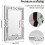 (L(100x700mm)) Decorative Mirror Wall-Mounted with Diamond 4