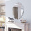 (M(700X550mm)) Decorative Scalloped Wall Mirror Frameless 1