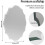 (L9(800X630mm)) Decorative Scalloped Wall Mirror Frameless 3