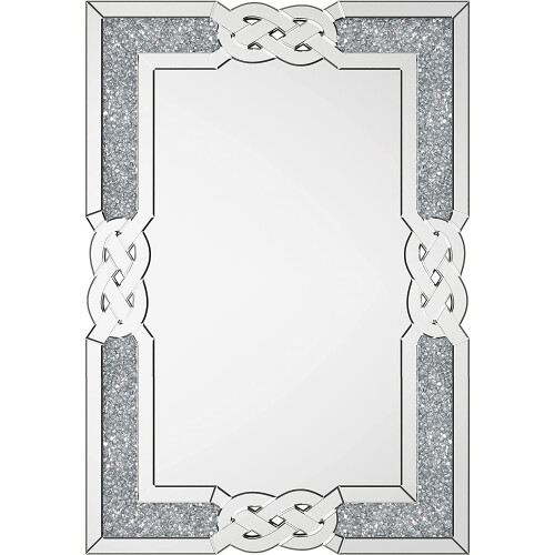 (M(900X600mm)) Decorative Mirror Wall-Mounted with Diamond