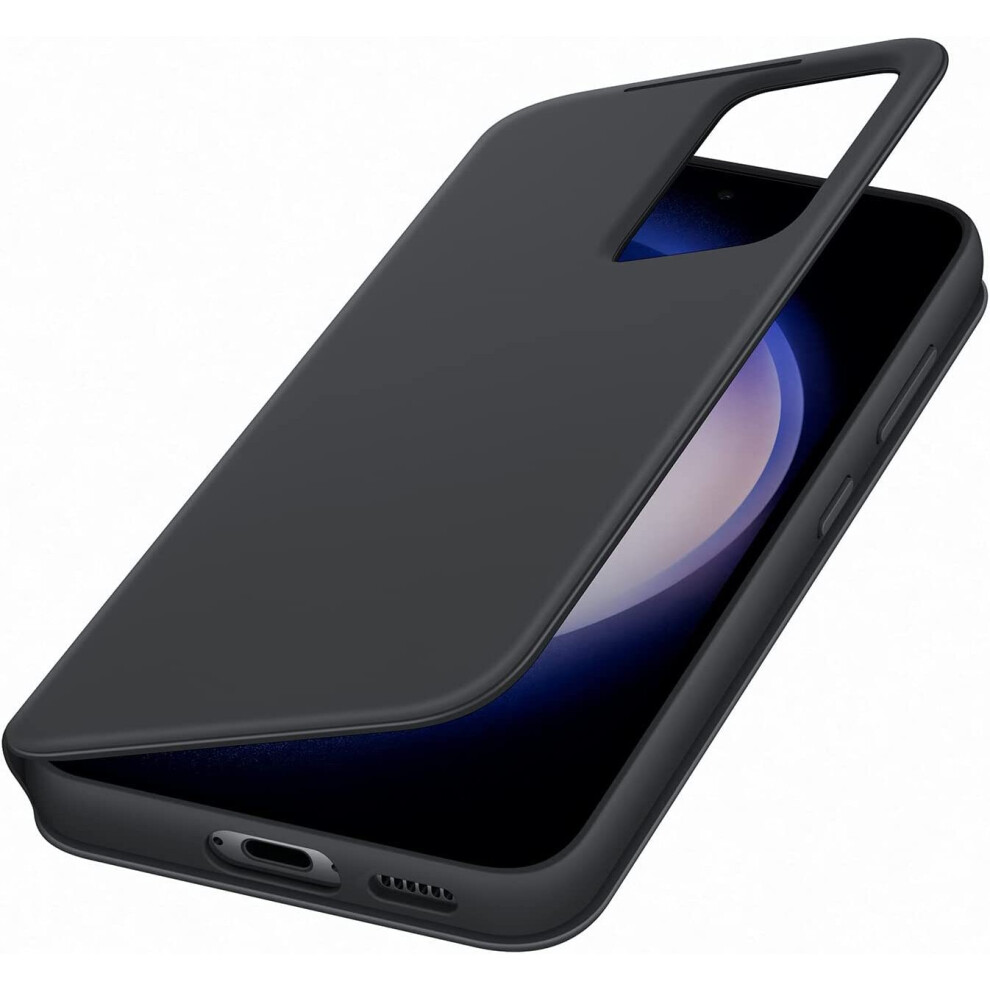 Genuine Samsung Galaxy S23 Smart Clear View Wallet Case - Black 8806094772623