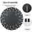 80cm Round Sunburst Wall Mounted Silver Glass Decorative Mirror 8
