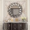 80cm Round Sunburst Wall Mounted Silver Glass Decorative Mirror 3
