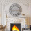 80cm Round Sunburst Wall Mounted Silver Glass Decorative Mirror 4