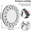 80cm Round Sunburst Wall Mounted Silver Glass Decorative Mirror 7