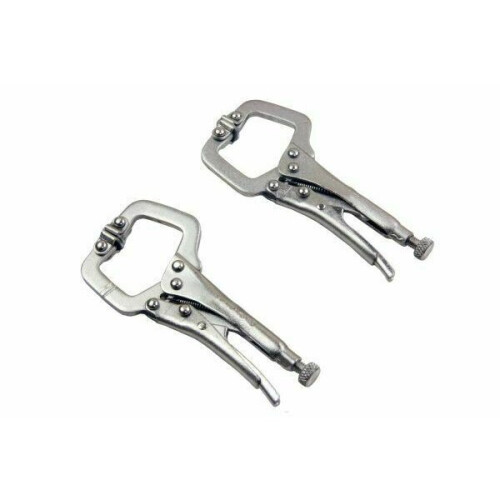 us pro US PRO Tools 2 Piece Mini Locking  C Clamp Set - C-Clamps 1832 2