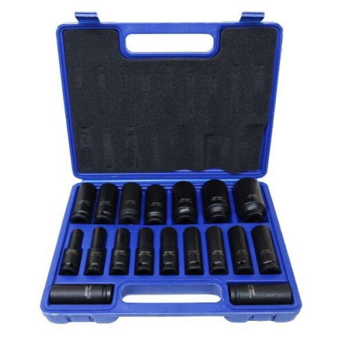 us pro US PRO Tools 18PC 1/2" DR 6PT European Deep Impact Sockets 10 - 32mm 3923 1