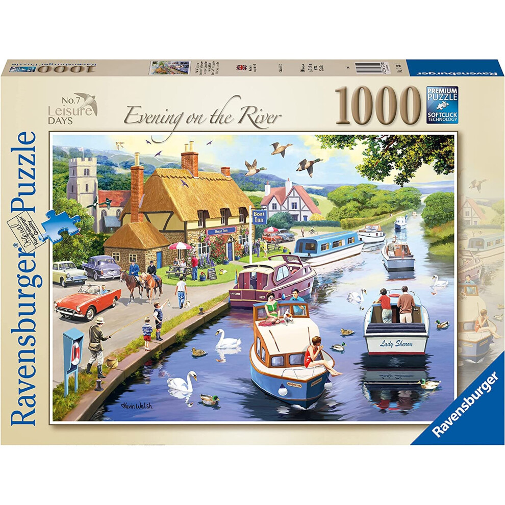 Jigsaw Puzzle - EVENING ON THE RIVER - 1000 Pieces