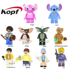 10PCS Disney Lilo & Stitch Angie Cartoon Mini Toy Action Figures Fit Lego