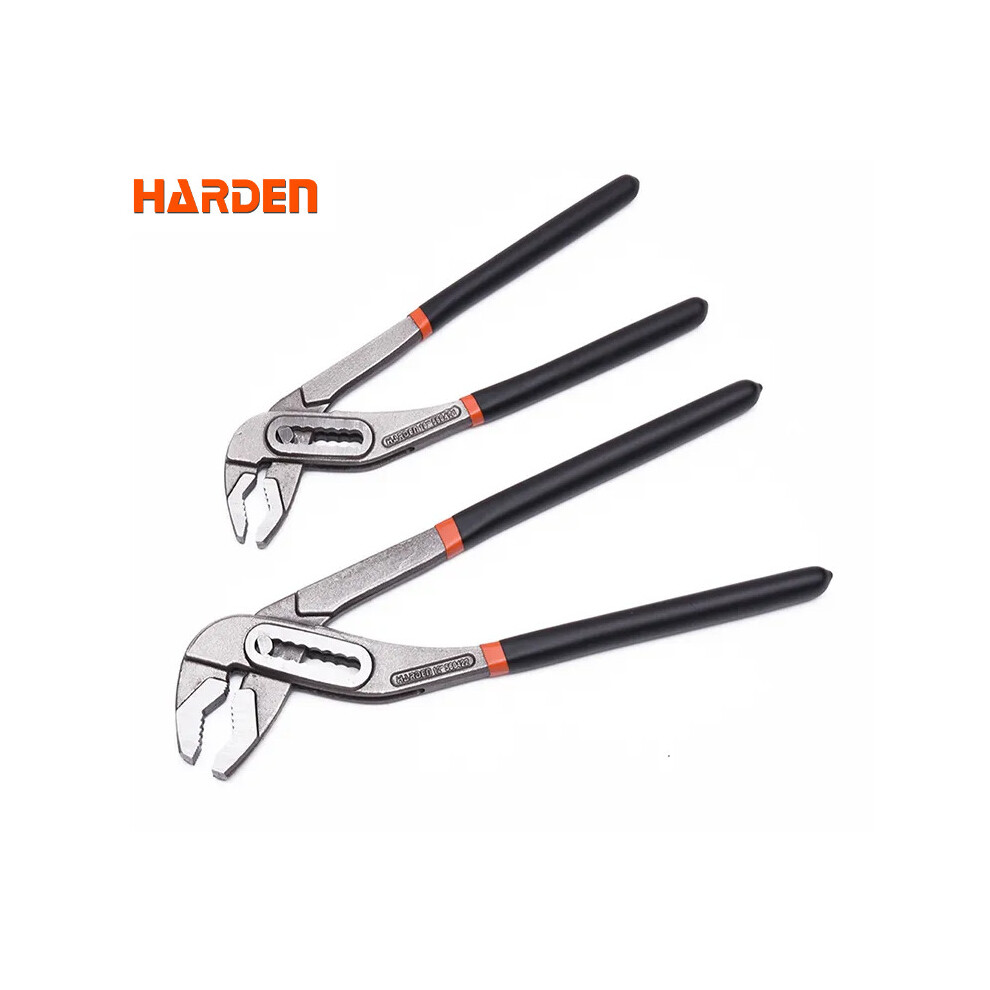 HARDEN water pump pliers set 2pcs,pipe wrench, groove joint pliers 250 & 300mm