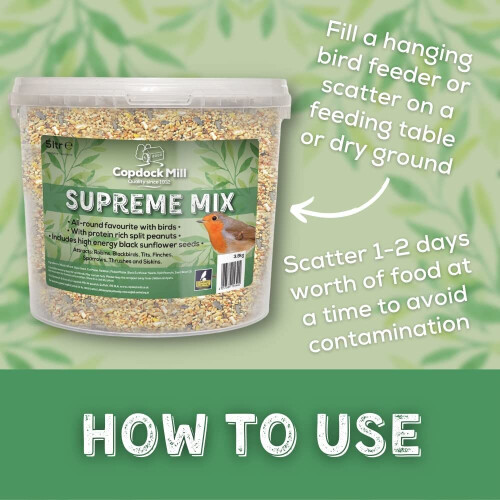 Copdock Mill Wild Bird Mix Supreme Tub 5Ltr 2