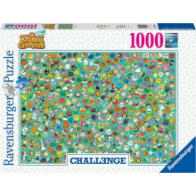 Ravensburger Animal Crossing legpuzzels voor kinderen en volwassenen vanaf 12 jaar - 1000 stukjes - Challenge Edition Wit