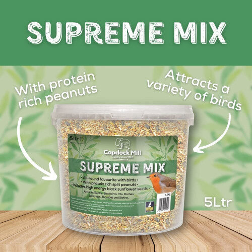 Copdock Mill Wild Bird Mix Supreme Tub 5Ltr 1