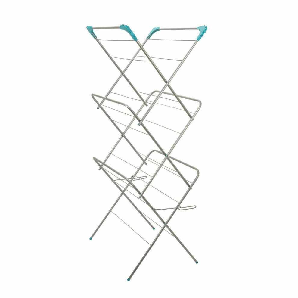 Daniel James 3 Tier Clothes Airer Dryer Rack Indoor Outdoor Laundry Foldable Dry Rail Hanger